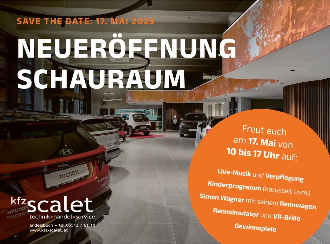 Neueröffnung Schauraum KFZ Scalet